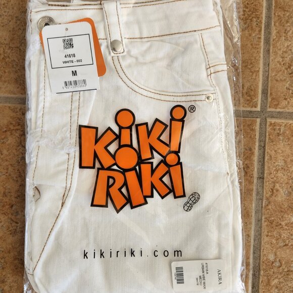 NWT WHITE Kiki Riki Denim Maxi Skirt Size Small - FREE SHIP - Picture 1 of 4